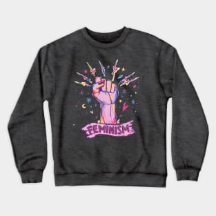 feminism sorority - feminist design hand Crewneck Sweatshirt